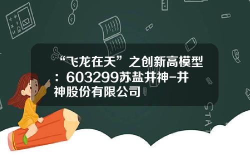 “飞龙在天”之创新高模型：603299苏盐井神-井神股份有限公司