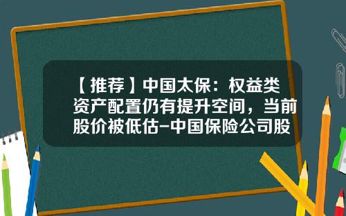 【推荐】中国太保：权益类资产配置仍有提升空间，当前股价被低估-中国保险公司股票