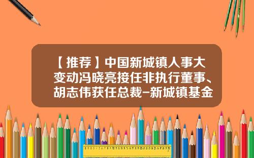 【推荐】中国新城镇人事大变动冯晓亮接任非执行董事、胡志伟获任总裁-新城镇基金