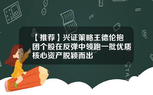 【推荐】兴证策略王德伦抱团个股在反弹中领跑一批优质核心资产脱颖而出