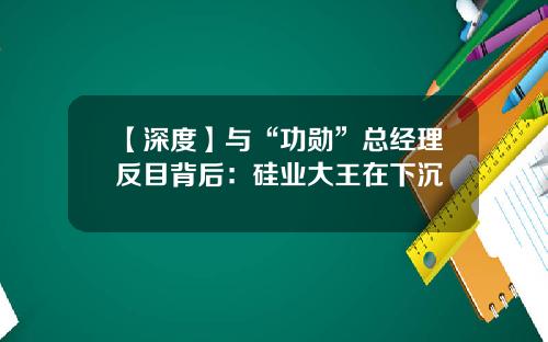 【深度】与“功勋”总经理反目背后：硅业大王在下沉