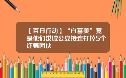 【百日行动】“白富美”竟是他们汝城公安接连打掉5个诈骗团伙
