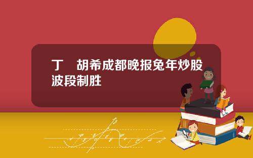 丁珺胡希成都晚报兔年炒股波段制胜