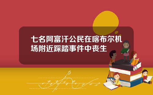 七名阿富汗公民在喀布尔机场附近踩踏事件中丧生