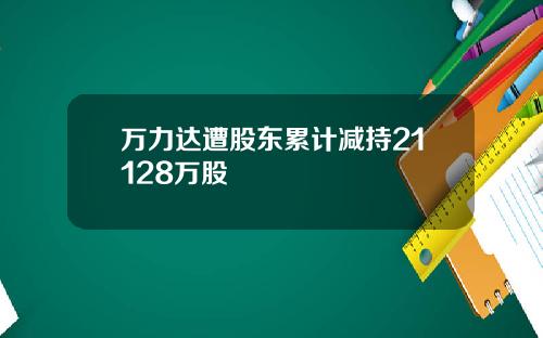 万力达遭股东累计减持21128万股