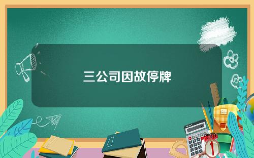 三公司因故停牌