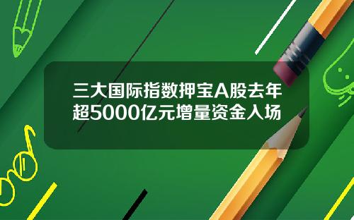 三大国际指数押宝A股去年超5000亿元增量资金入场