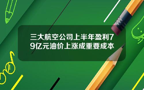 三大航空公司上半年盈利79亿元油价上涨成重要成本