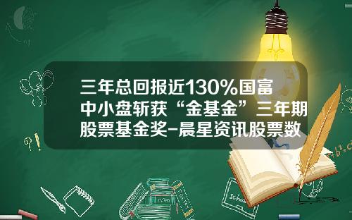 三年总回报近130%国富中小盘斩获“金基金”三年期股票基金奖-晨星资讯股票数据分析 三年总回报近130%国富中小盘斩获“金基金”三年期股票基金奖-晨星资讯股票数据分析