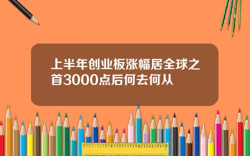 上半年创业板涨幅居全球之首3000点后何去何从