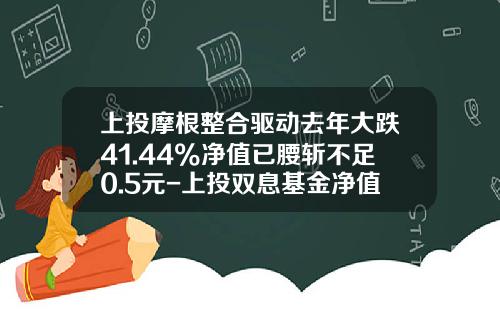 上投摩根整合驱动去年大跌41.44%净值已腰斩不足0.5元-上投双息基金净值