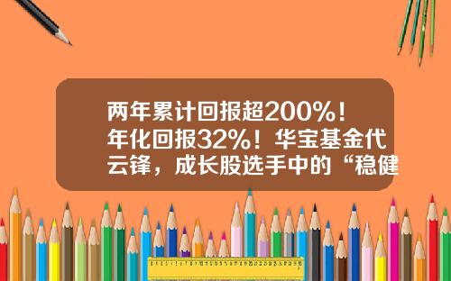 两年累计回报超200%！年化回报32%！华宝基金代云锋，成长股选手中的“稳健派”-000124基金净值