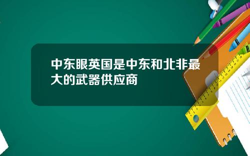 中东眼英国是中东和北非最大的武器供应商