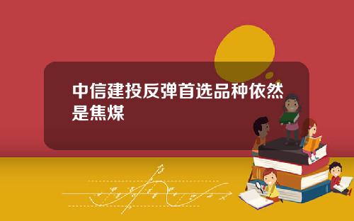 中信建投反弹首选品种依然是焦煤