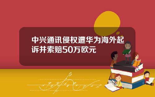 中兴通讯侵权遭华为海外起诉并索赔50万欧元
