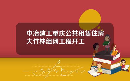 中冶建工重庆公共租赁住房大竹林组团工程开工