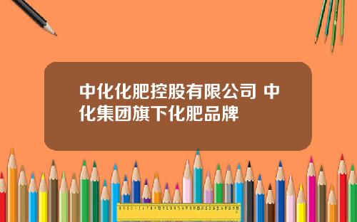 中化化肥控股有限公司 中化集团旗下化肥品牌