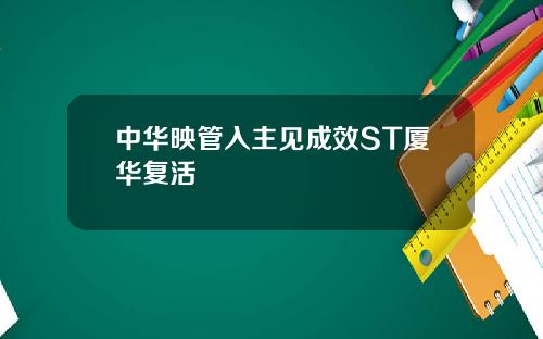 中华映管入主见成效ST厦华复活