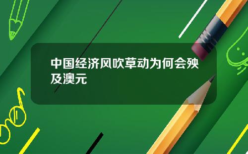 中国经济风吹草动为何会殃及澳元
