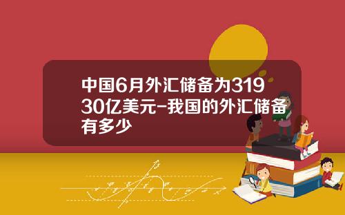 中国6月外汇储备为31930亿美元-我国的外汇储备有多少