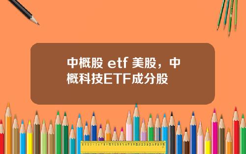 中概股 etf 美股，中概科技ETF成分股