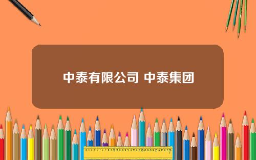中泰有限公司 中泰集团