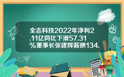 全志科技2022年净利2.11亿同比下滑57.31%董事长张建辉薪酬134.78万-珠海全志科技股份有限公司董事长