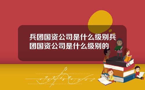 兵团国资公司是什么级别兵团国资公司是什么级别的