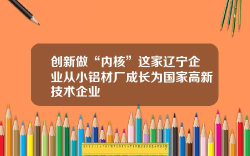 创新做“内核”这家辽宁企业从小铝材厂成长为国家高新技术企业