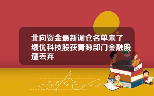 北向资金最新调仓名单来了绩优科技股获青睐部门金融股遭丢弃