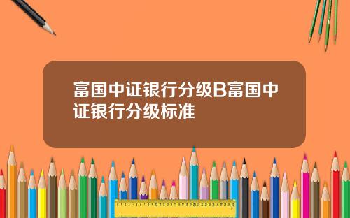 富国中证银行分级B富国中证银行分级标准