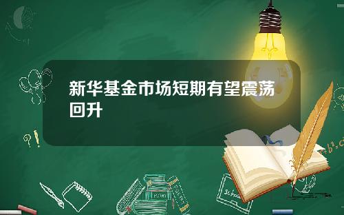 新华基金市场短期有望震荡回升