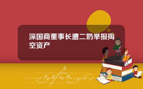 深国商董事长遭二奶举报掏空资产