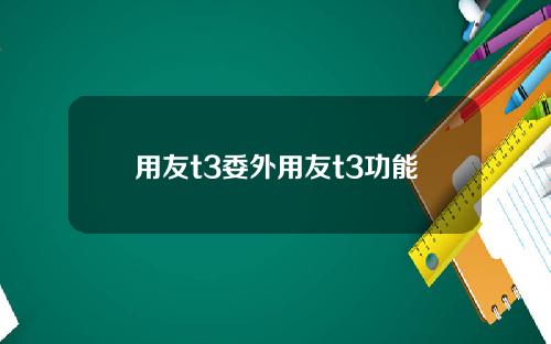 用友t3委外用友t3功能
