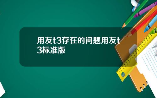 用友t3存在的问题用友t3标准版