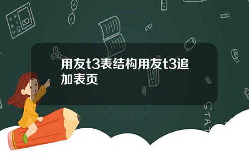 用友t3表结构用友t3追加表页