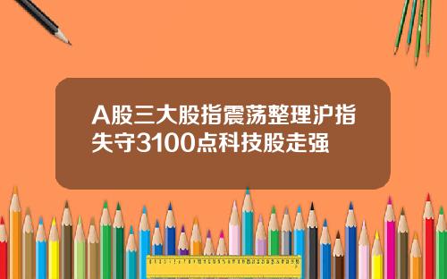 A股三大股指震荡整理沪指失守3100点科技股走强