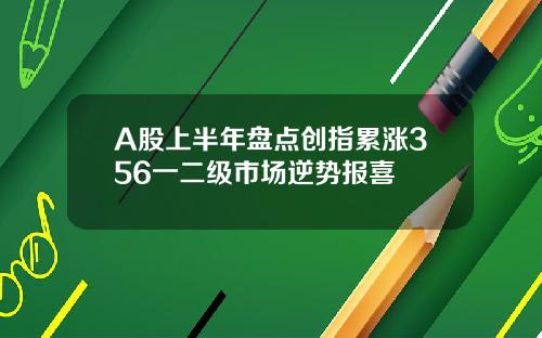 A股上半年盘点创指累涨356一二级市场逆势报喜