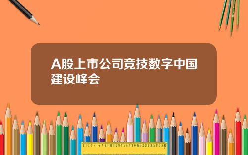 A股上市公司竞技数字中国建设峰会