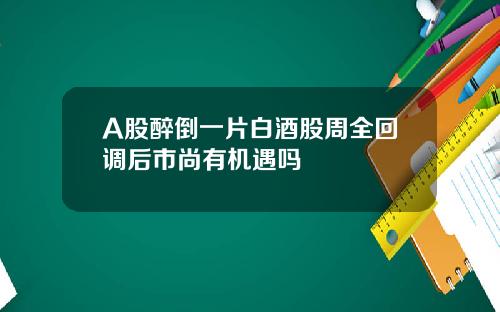 A股醉倒一片白酒股周全回调后市尚有机遇吗