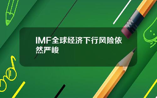 IMF全球经济下行风险依然严峻