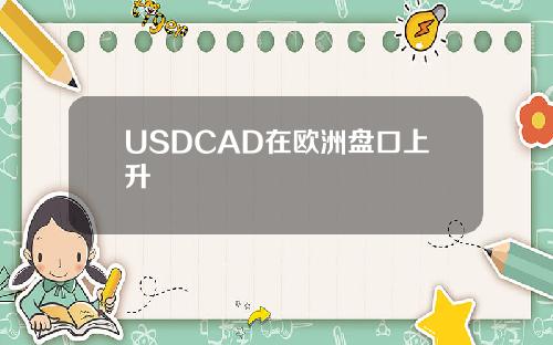 USDCAD在欧洲盘口上升