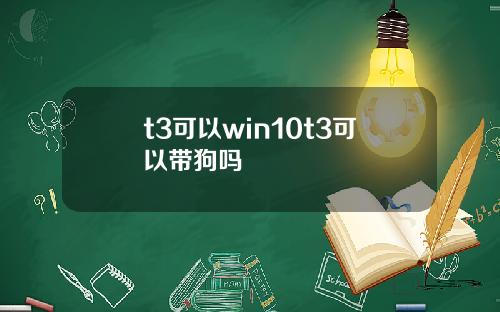 t3可以win10t3可以带狗吗