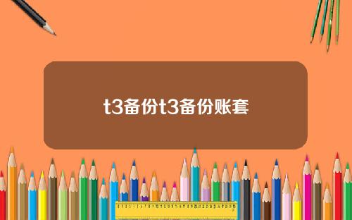 t3备份t3备份账套