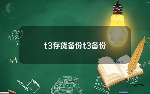 t3存货备份t3备份