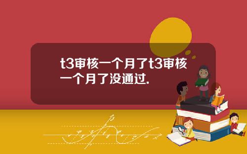 t3审核一个月了t3审核一个月了没通过.