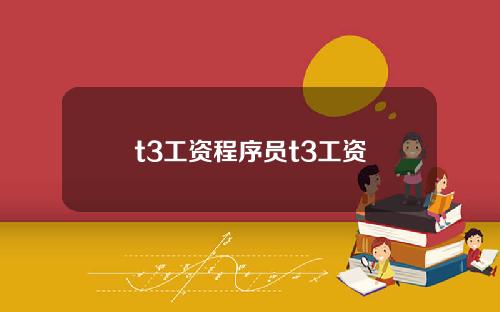 t3工资程序员t3工资