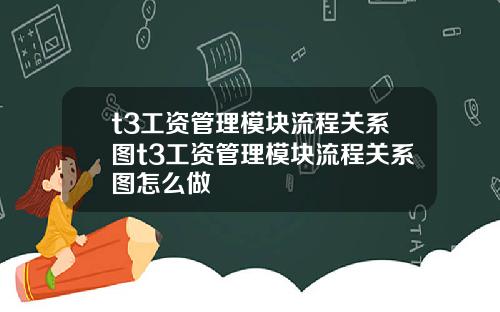 t3工资管理模块流程关系图t3工资管理模块流程关系图怎么做