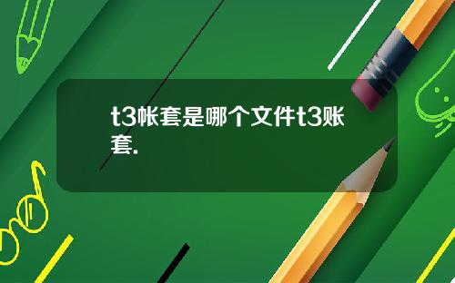 t3帐套是哪个文件t3账套.
