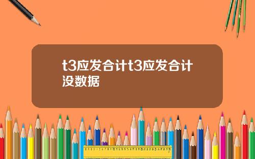 t3应发合计t3应发合计没数据